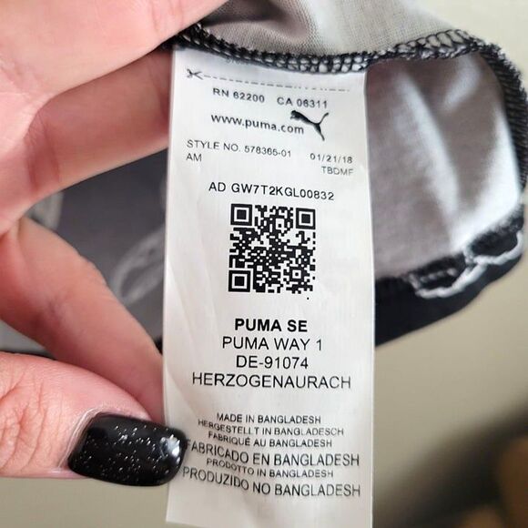 Puma  Super Mario Bros. Mens Shirt Black 3XL All-Over-Print Logo Big & Tall New - Picture 4 of 6